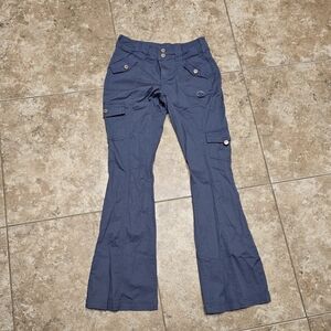 RSQ Women’s Low Rise Poplin Cargo Flare Pants Size 24